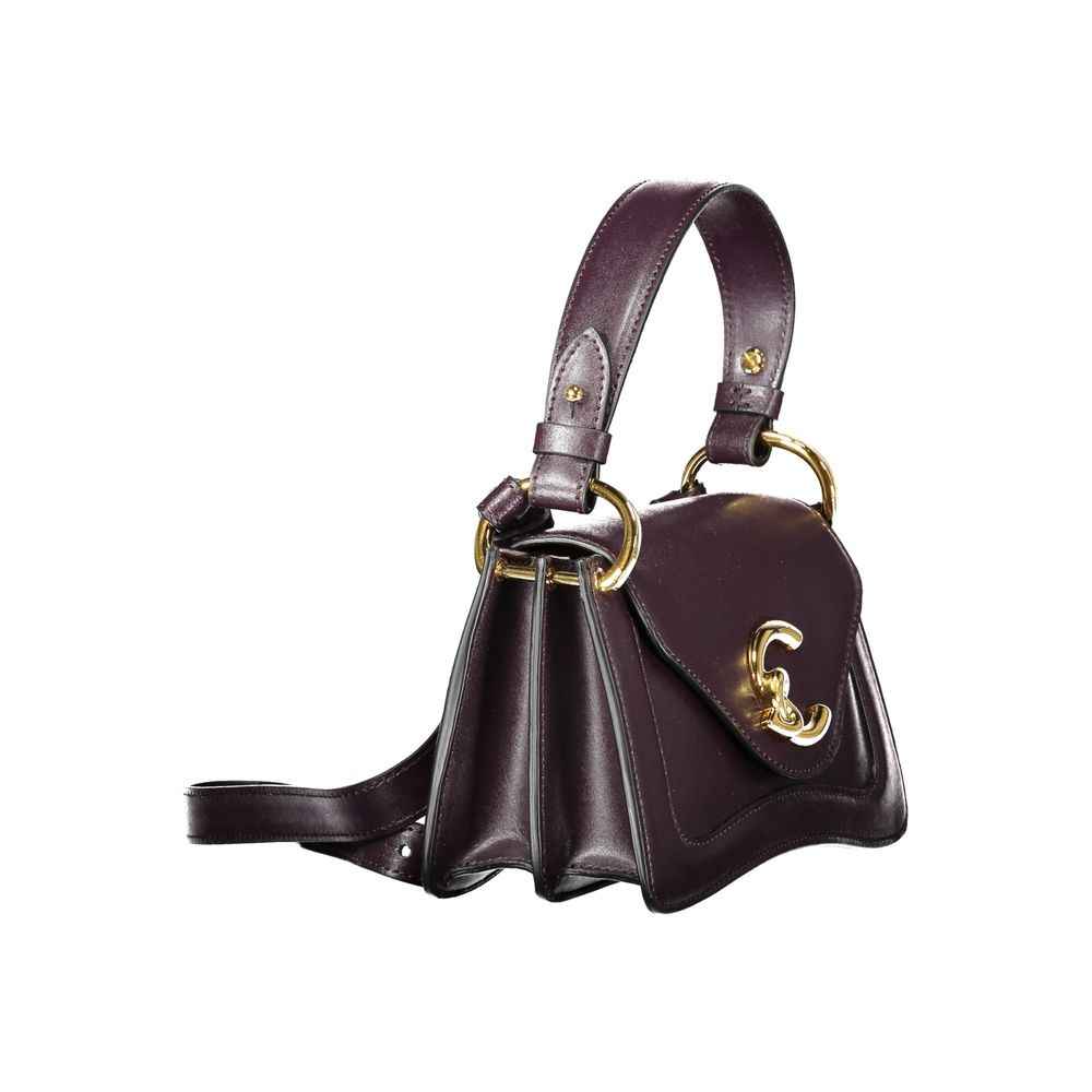 Coccinelle Purple Leather Handbag ProvenanceDriven HeritageInspired ItalianCraftsmanship