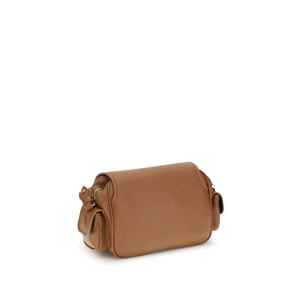 Coccinelle Brown  Leather Campus Small Shoulder Bag - XT & Co