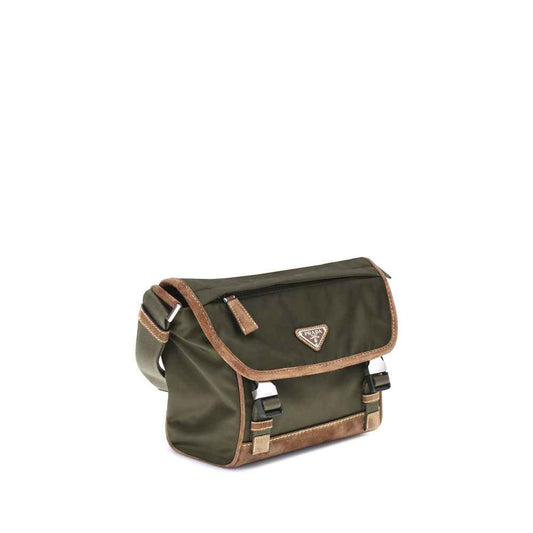 Prada Bicolor Recycled Polyamide Shoulder Bag