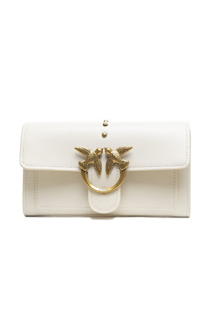 PINKO White Leather One Simply Love Mini Bag - XT & Co
