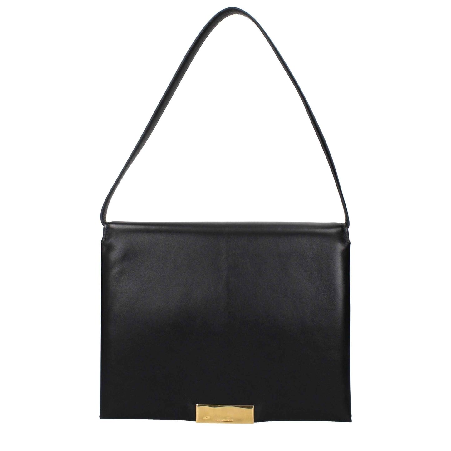 Jil Sander Black Leather Shoulder Bag