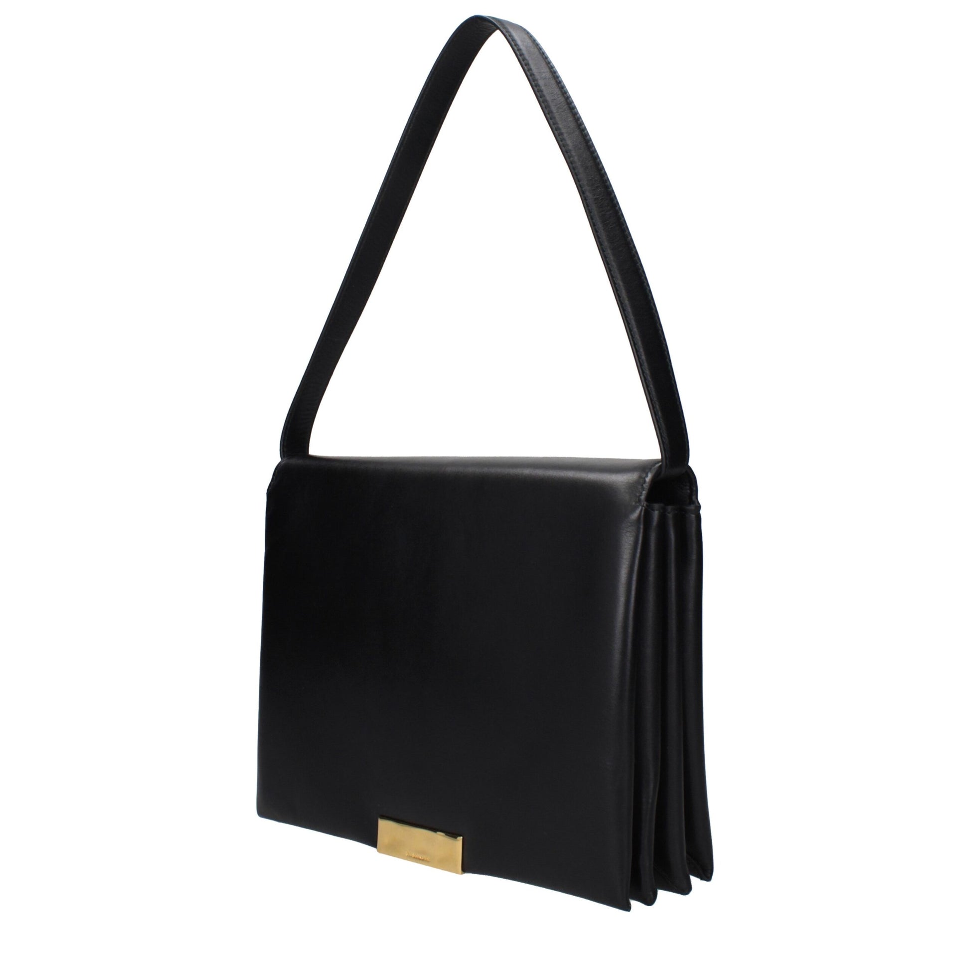 Jil Sander Black Leather Shoulder Bag by Jil Sander