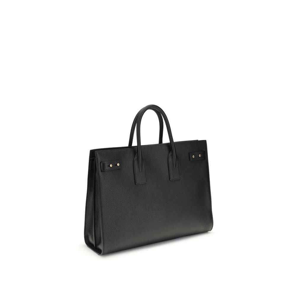 Saint Laurent Black Calf Leather Bos Taurus Handbag