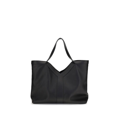 Saint Laurent Black Calf Leather Bos Taurus Shoulder Bag by Saint Laurent