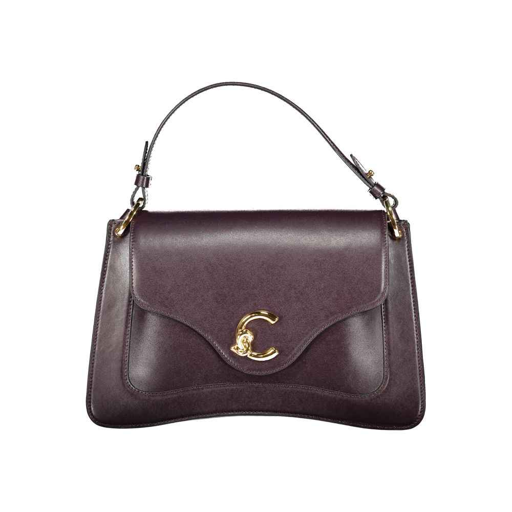 Coccinelle Royal Purple Calf Leather Handbag