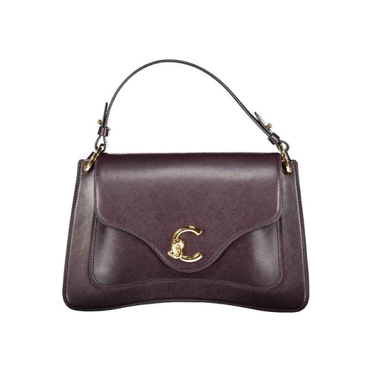 Coccinelle Royal Purple Calf Leather Handbag