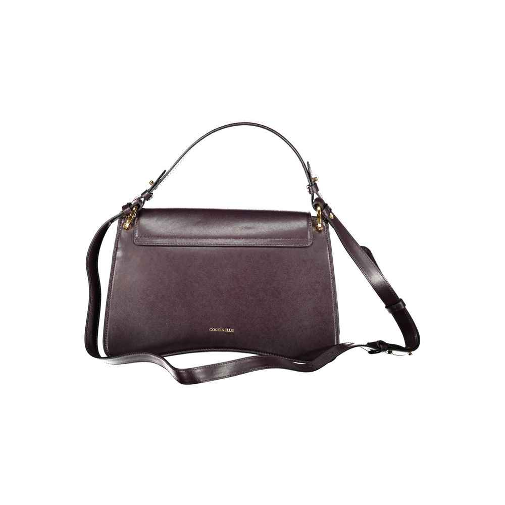 Coccinelle Royal Purple Calf Leather Handbag