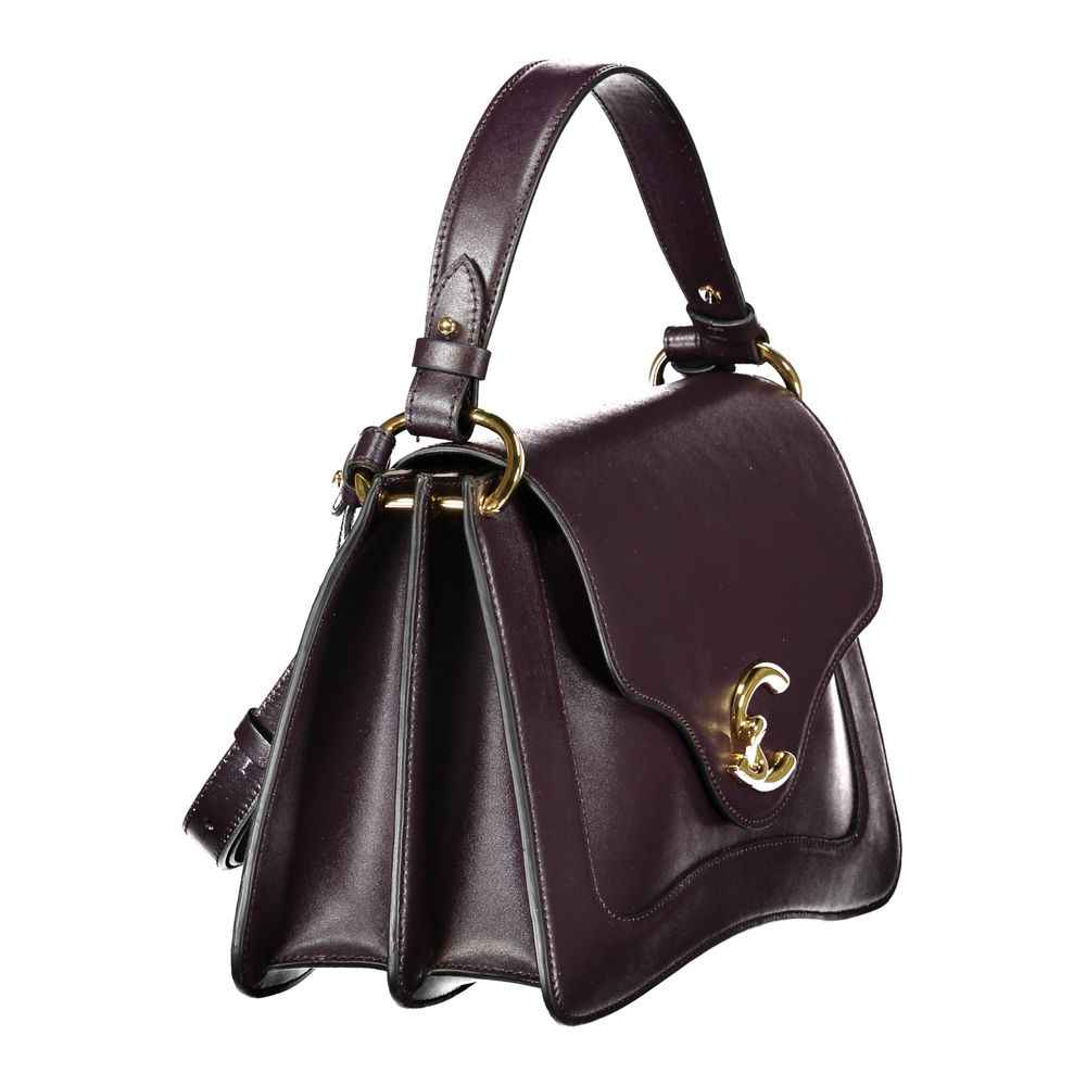 Coccinelle Royal Purple Calf Leather Handbag