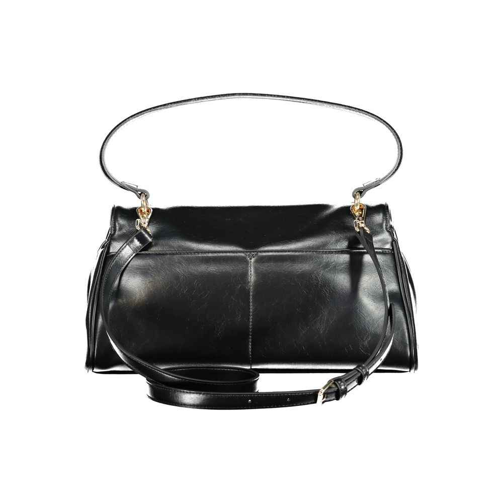 Twinset Black Polyethylene Top-Handle Bag, top-handle bag, front view