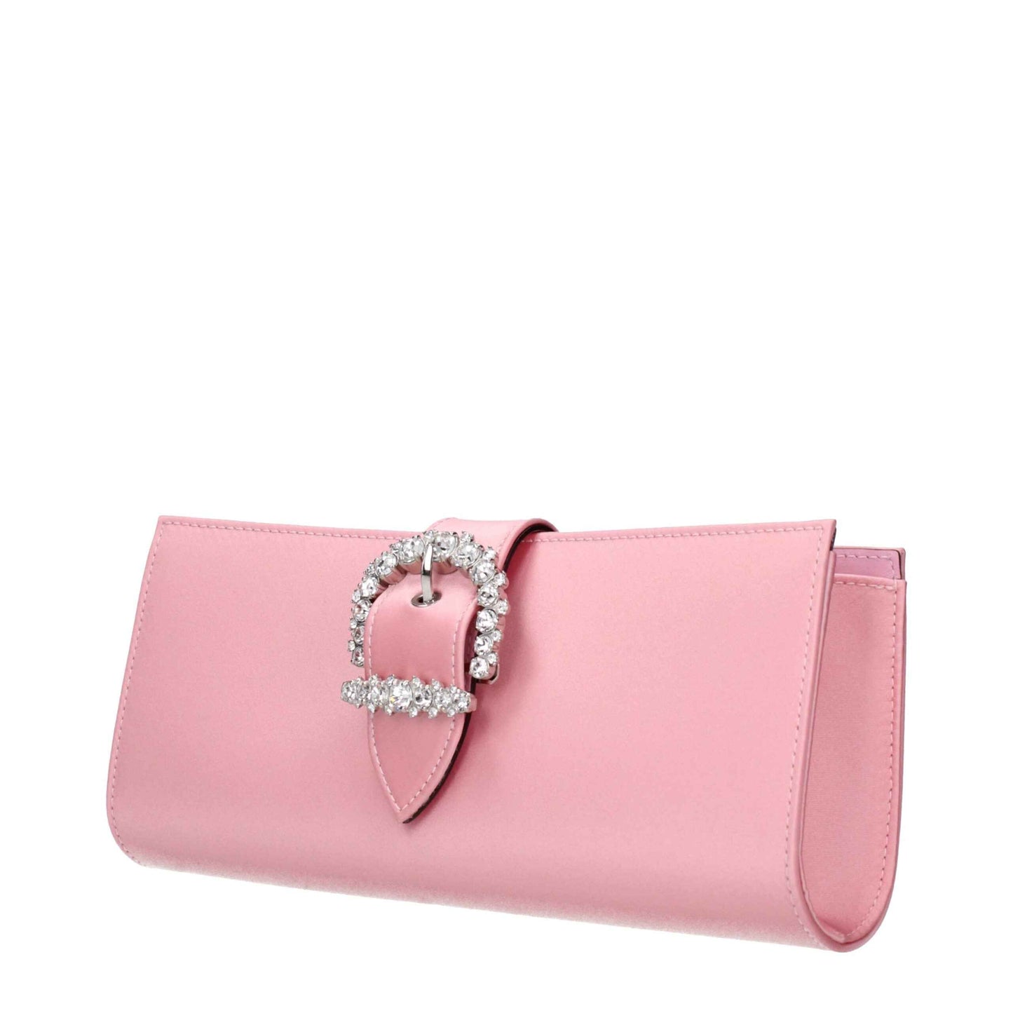 Jimmy Choo Pink Satin Evening Clutch Bag - XT & Co