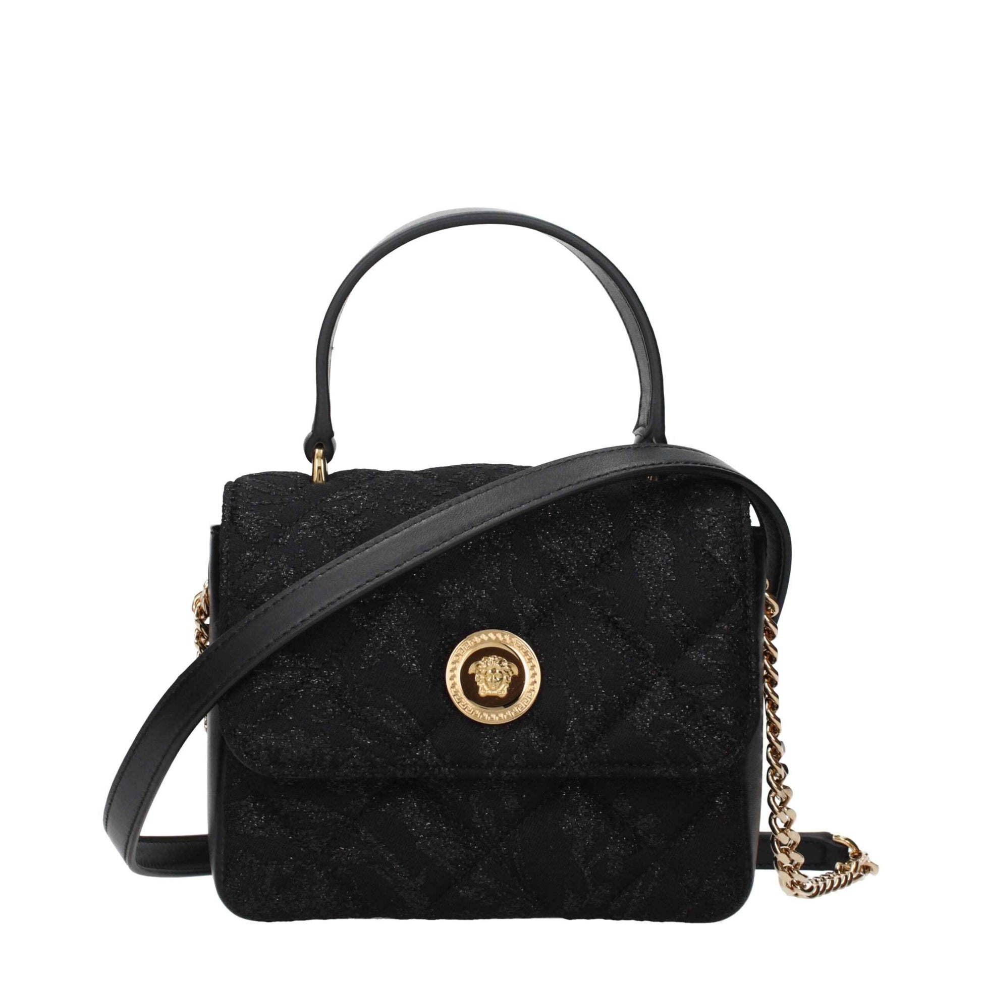 Versace Black Fabric Shoulder Bag - XT & Co