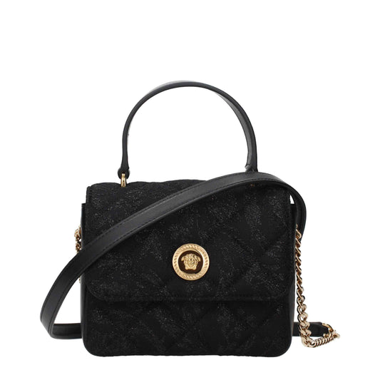 Versace Black Fabric Shoulder Bag - XT & Co