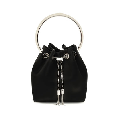 Jimmy Choo Black Silk Bucket Bag - XT & Co
