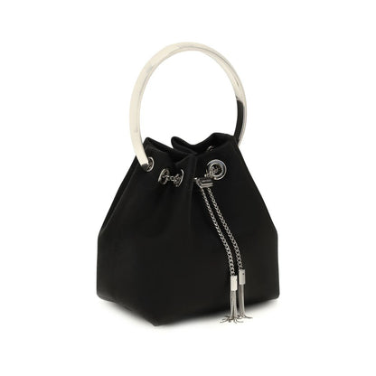 Jimmy Choo Black Silk Bucket Bag - XT & Co