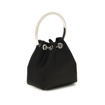 Jimmy Choo Black Silk Bucket Bag - XT & Co