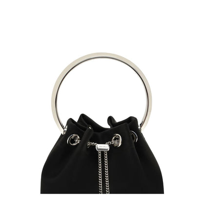 Jimmy Choo Black Silk Bucket Bag - XT & Co