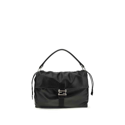 Fendi Black Calf Leather Bos Taurus Shoulder Bag