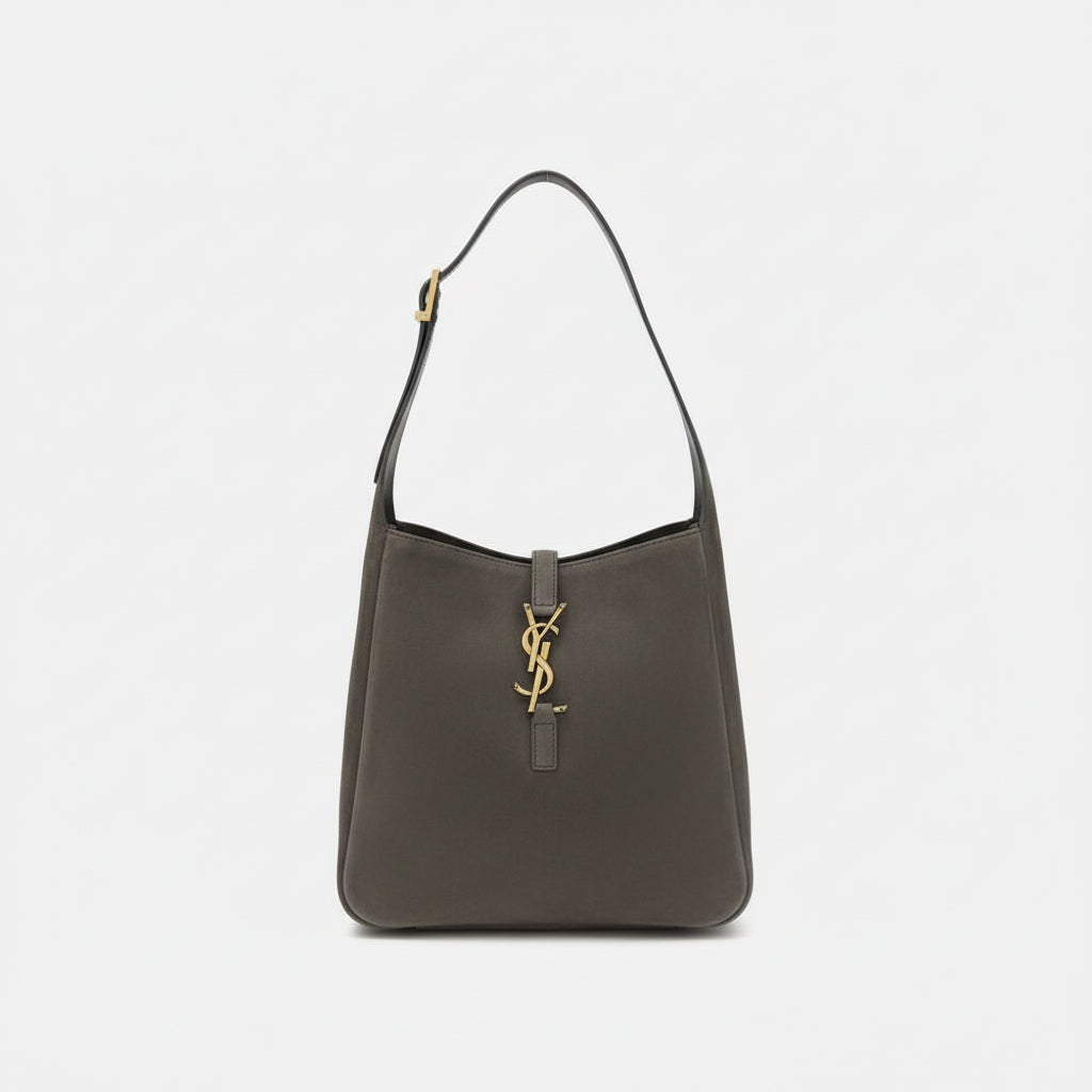 Saint Laurent Gray Le 5 à 7 suede Shoulder Bag - XT & Co