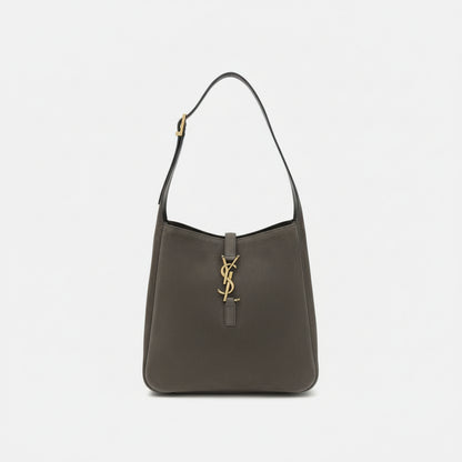 Saint Laurent Gray Le 5 à 7 suede Shoulder Bag - XT & Co