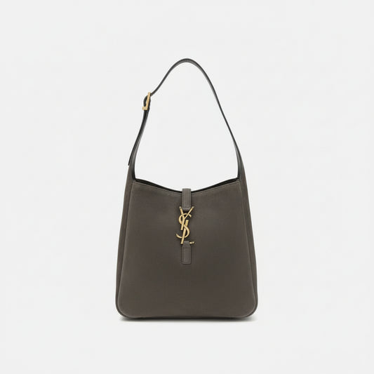 Saint Laurent Gray Le 5 à 7 suede Shoulder Bag - XT & Co