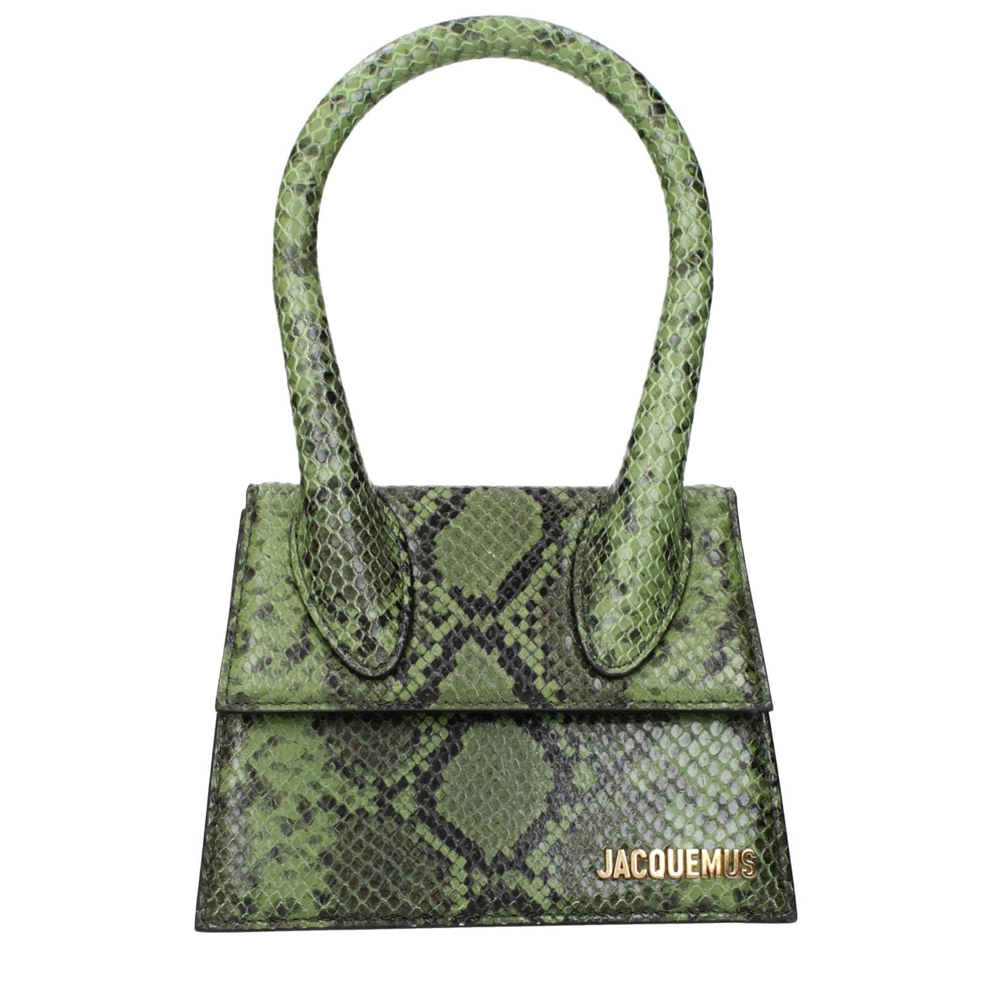 Jacquemus Green Leather Shoulder Bag Deluxe Edition - XT & Co