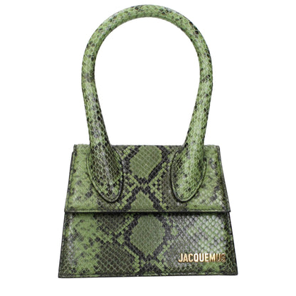 Jacquemus Green Leather Shoulder Bag Deluxe Edition - XT & Co