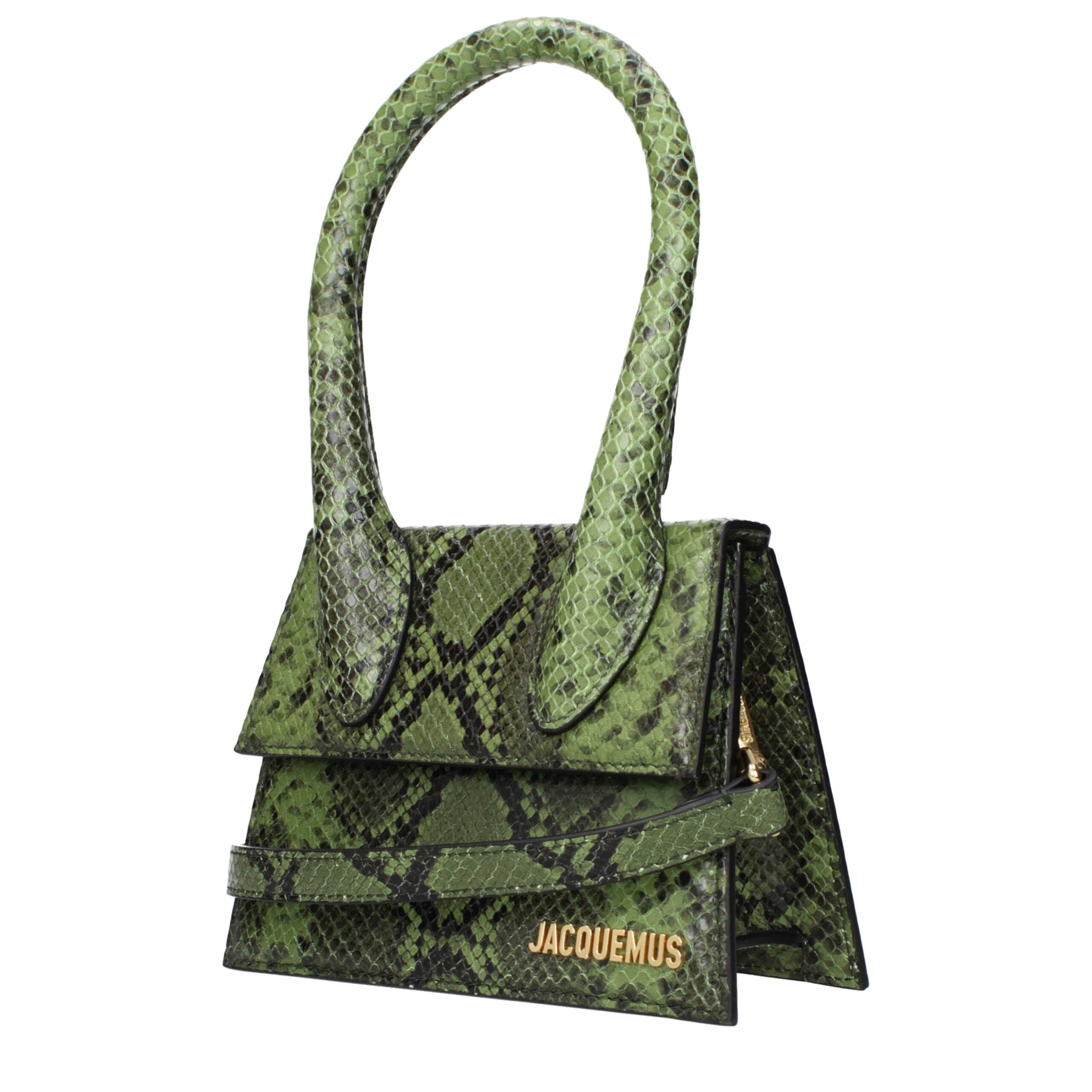 Jacquemus Green Leather Shoulder Bag Deluxe Edition