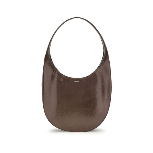 Coperni Brown Leather Sculpted Oval ShoulderBag - XT & Co