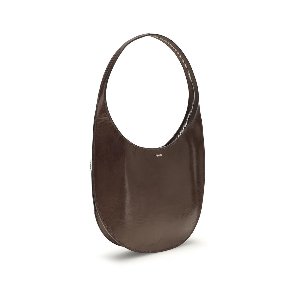 Coperni Brown Leather Sculpted Oval ShoulderBag - XT & Co