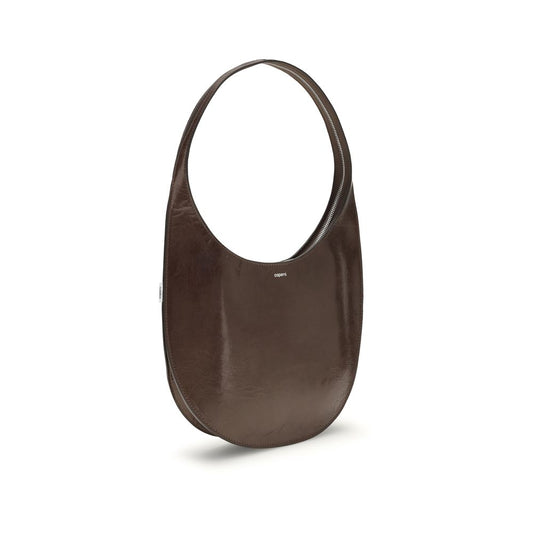 Coperni Brown Leather Sculpted Oval ShoulderBag - XT & Co