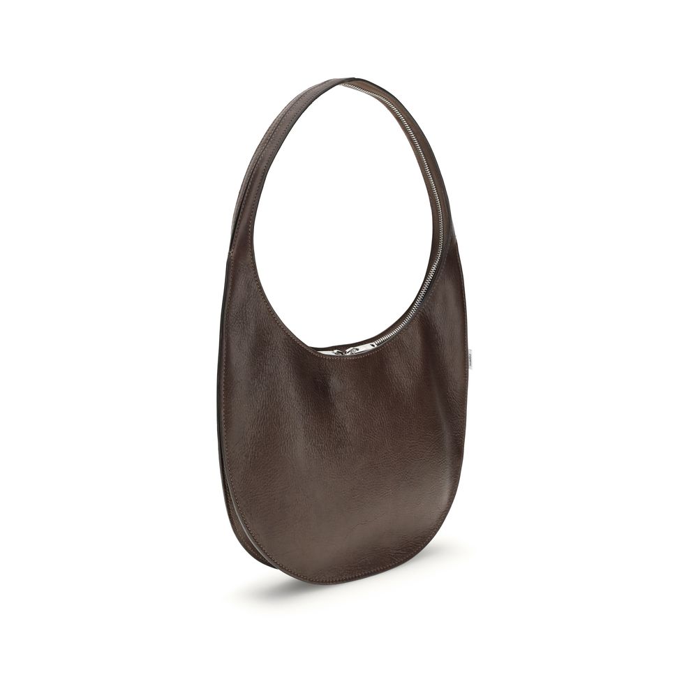 Coperni Brown Leather Sculpted Oval ShoulderBag - XT & Co