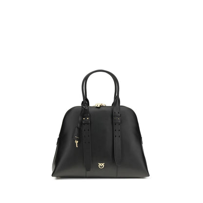 PINKO Black Calf Leather Shoulder Bag - XT & Co