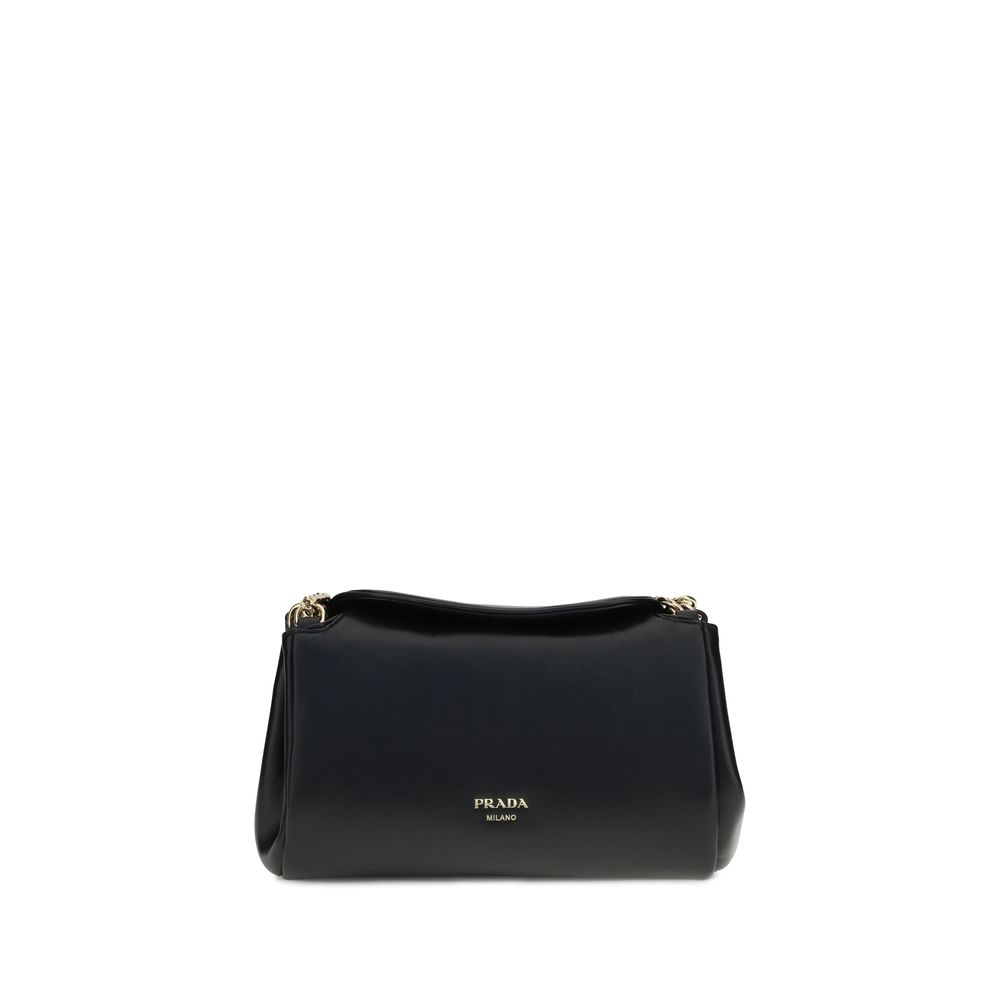 Prada Black Lamb Ovis Aries Aries Shoulder Bag - XT & Co
