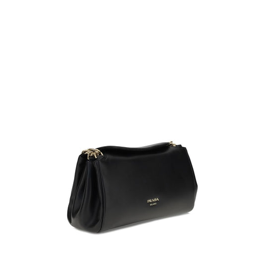 Prada Black Lamb Ovis Aries Aries Shoulder Bag - XT & Co