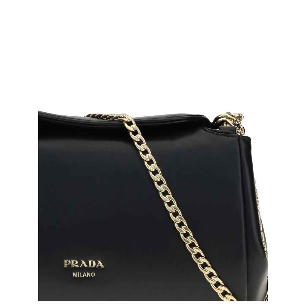 Prada Black Lamb Ovis Aries Aries Shoulder Bag - XT & Co