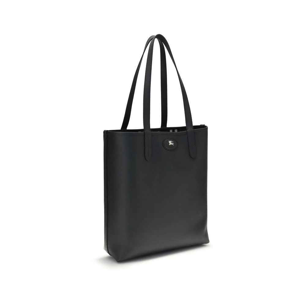 Burberry Bloomsbury Leather Tote Bag, black, front view