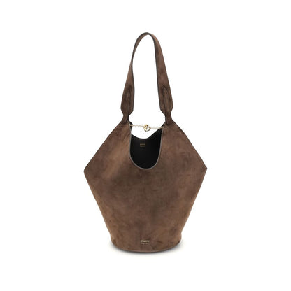 Khaite Brown Calf Leather Shoulder Bag - XT & Co