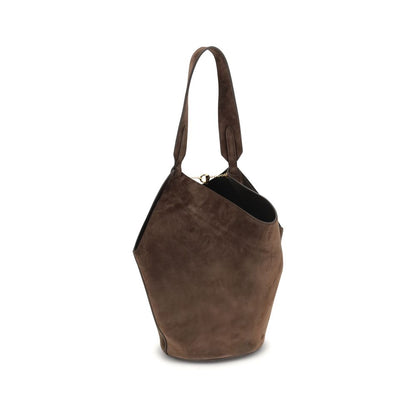 Khaite Brown Calf Leather Shoulder Bag - XT & Co