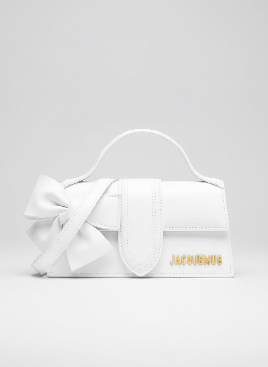 Jacquemus White Le Bambino Calfskin Leather Handbag - XT & Co
