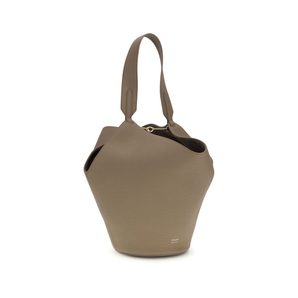 Khaite Beige-Tone Calfskin Shoulder Bag - XT & Co