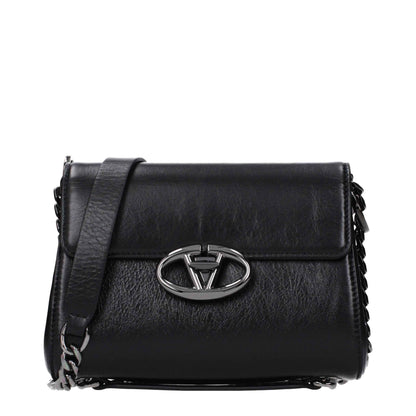 Valentino Garavani Black Leather Crossbody Bag - XT & Co