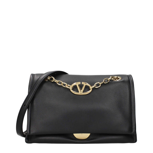 Valentino Garavani Black Leather Crossbody Bag - XT & Co
