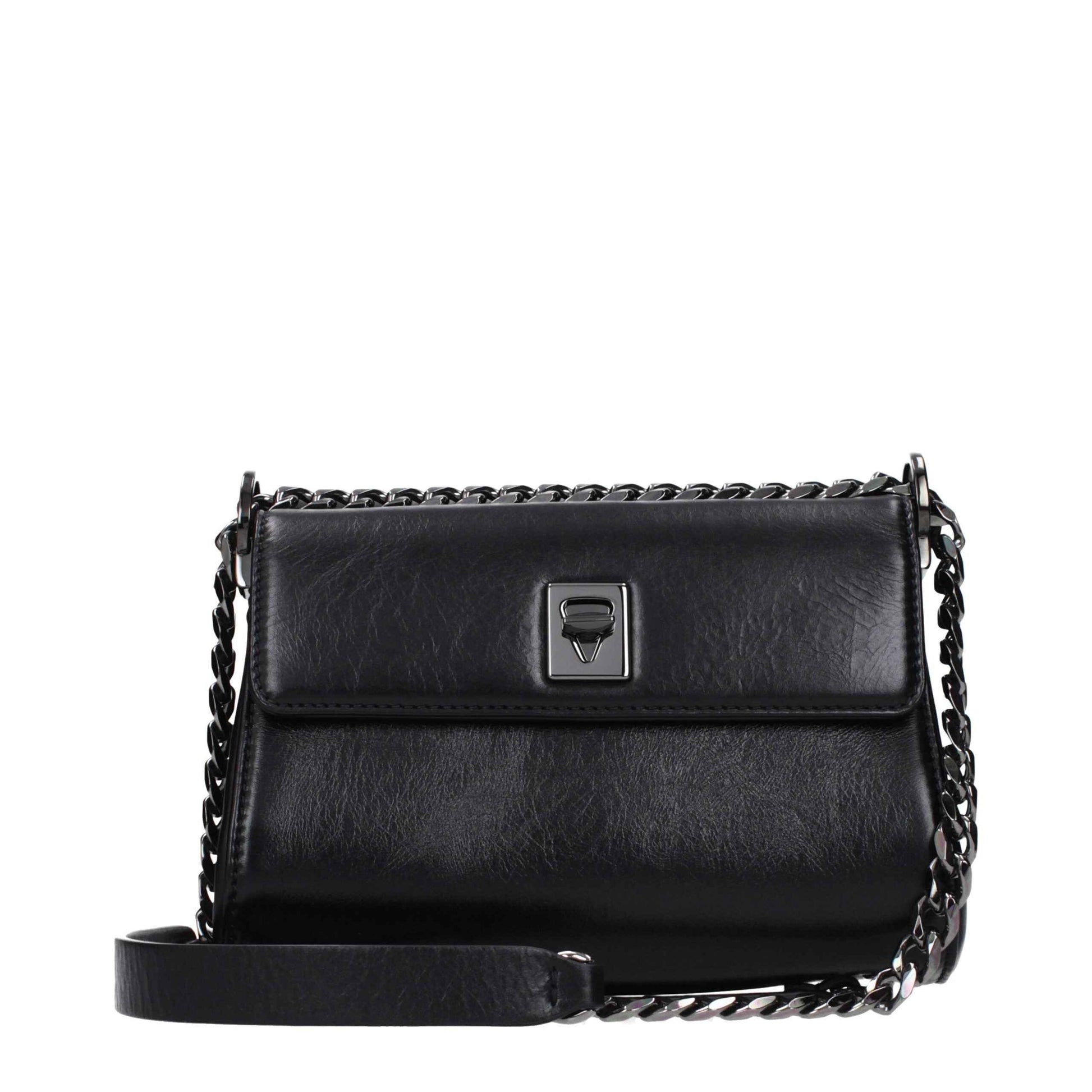 Valentino Garavani Black Leather Crossbody Bag - XT & Co