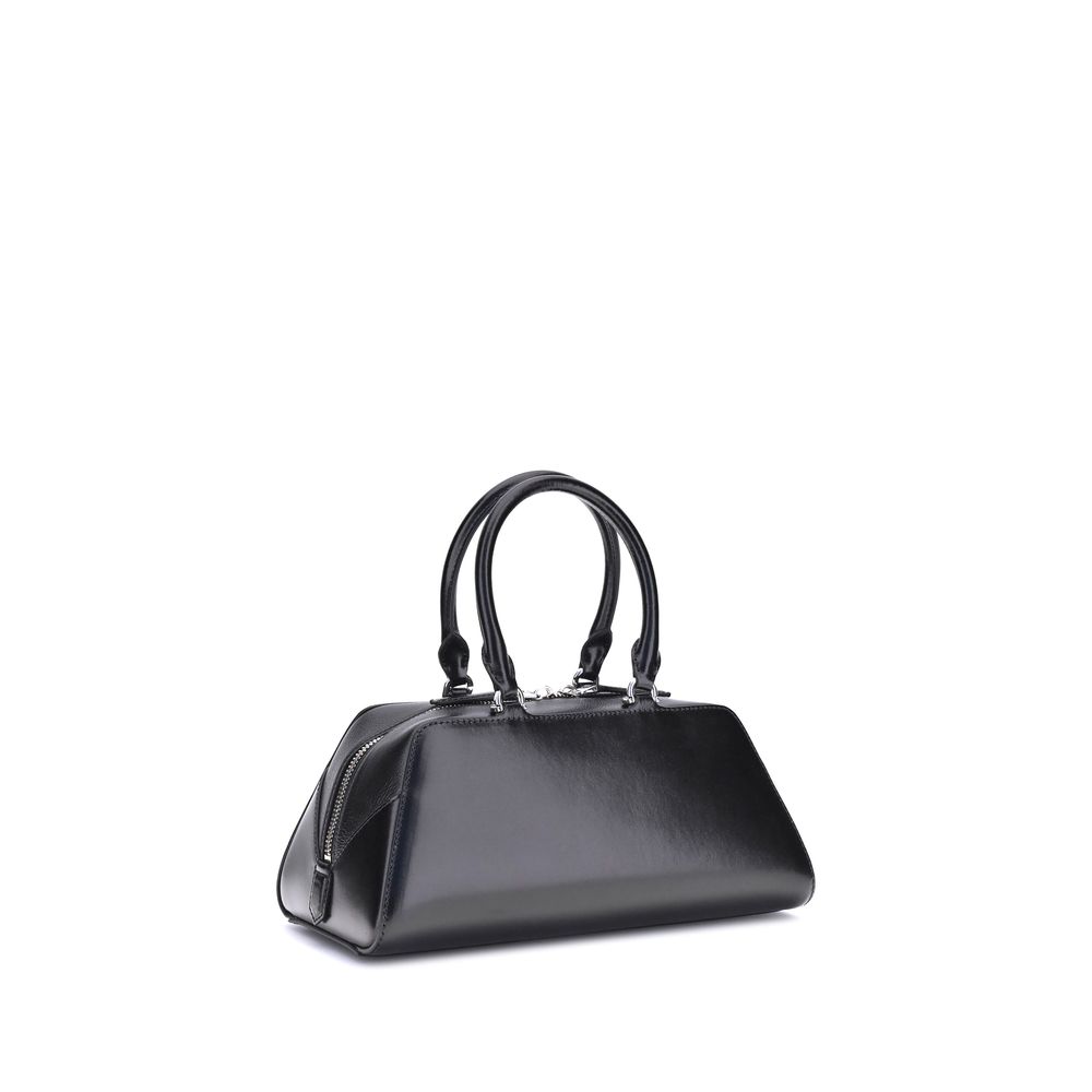 Givenchy Antigona East-West small black calf leather satchel bag side view