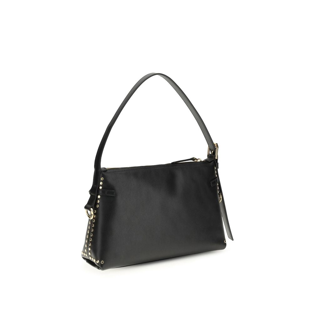 Givenchy Voyou black calf leather shoulder bag front view