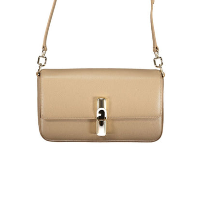 Furla Beige Leather Shoulder Bag - XT & Co
