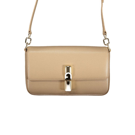 Furla Beige Leather Shoulder Bag - XT & Co