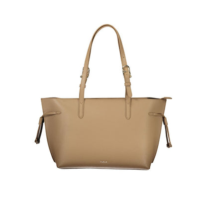 Furla Brown Fullgrain Leather Shoulder Bag - XT & Co