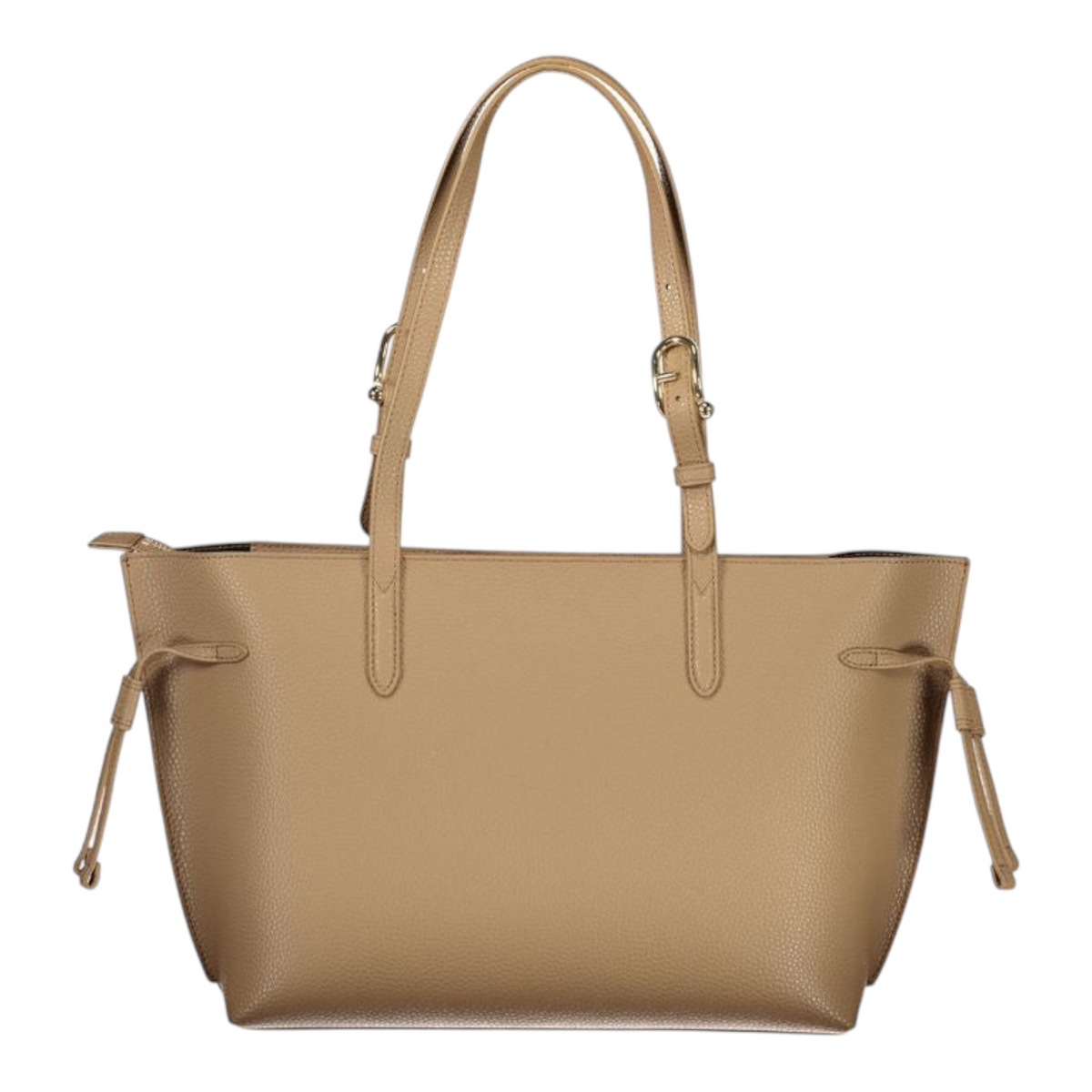 Bolso tote Furla Ava de piel color marrón con asas ajustables y cierre de cremallera, disponible en XT & Co
