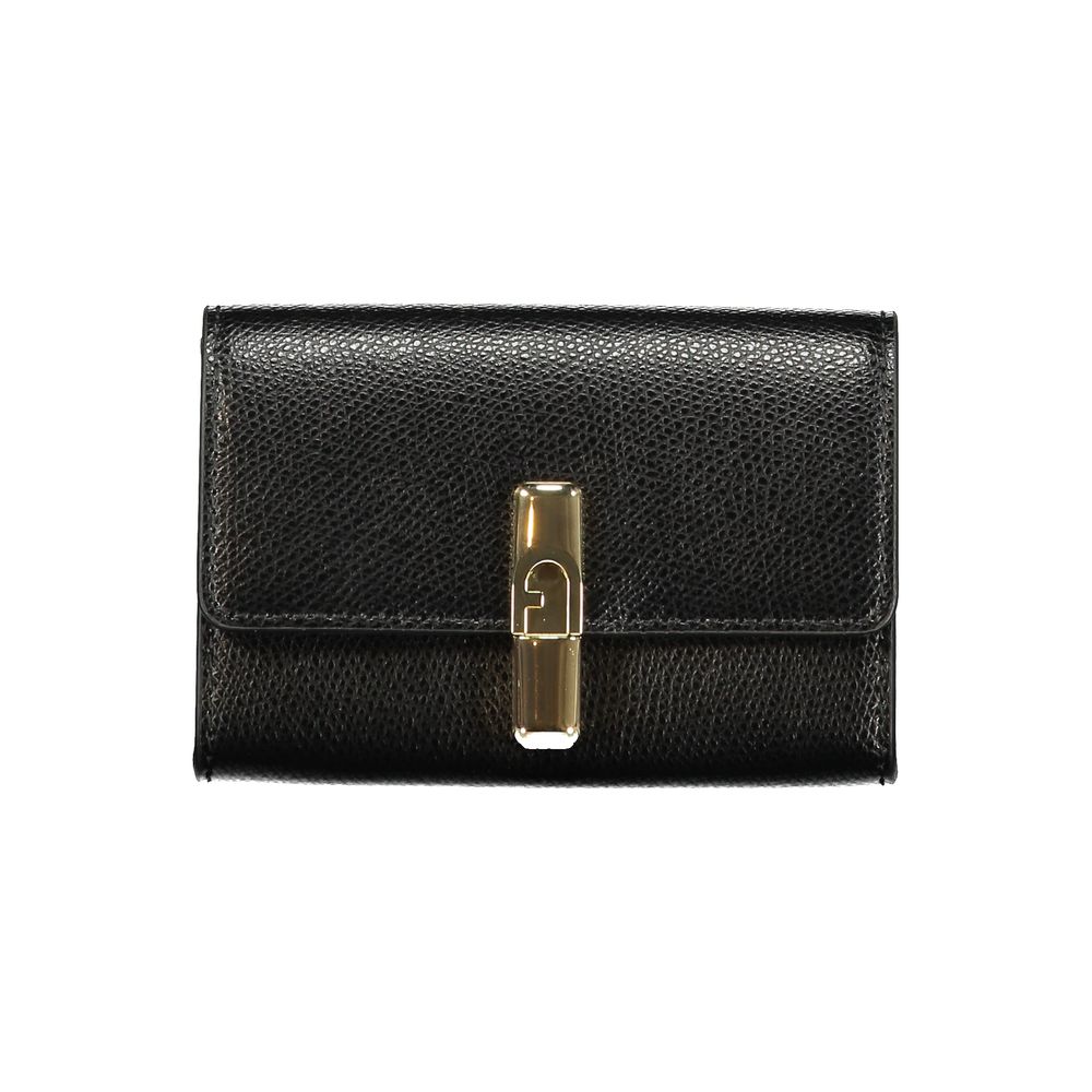 Furla Black Calfskin Leather Wallet - XT & Co
